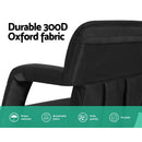 Artiss Lounge Sofa Bed With Armrest Heated Floor Recliner Futon Couch Folding Chair Cushion - RnR Galore