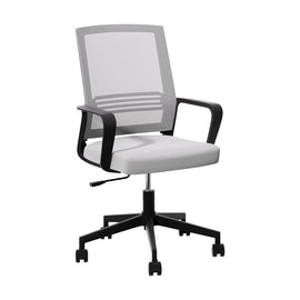 Artiss Mesh Office Chair Computer Gaming Desk Chairs Work Study Mid Back Grey - RnR Galore