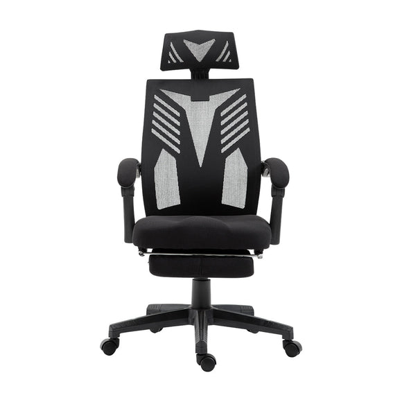 Artiss Mesh Office Chair Recliner Black - RnR Galore