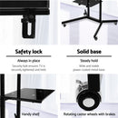 Artiss Mobile TV Stand for 32" - 65" TVs Mount Bracket Portable Shelf Trolley Cart - RnR Galore