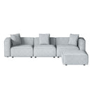 Artiss Modular Sofa Chaise Set 4 - Seater Grey - RnR Galore