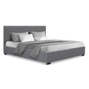 Artiss Nino Bed Frame Fabric - Grey Double - RnR Galore
