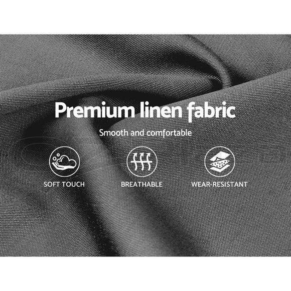 Artiss Nino Bed Frame Fabric - Grey Double - RnR Galore