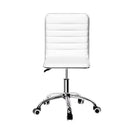 Artiss Office Chair Conference Chairs PU Leather Low Back White - RnR Galore
