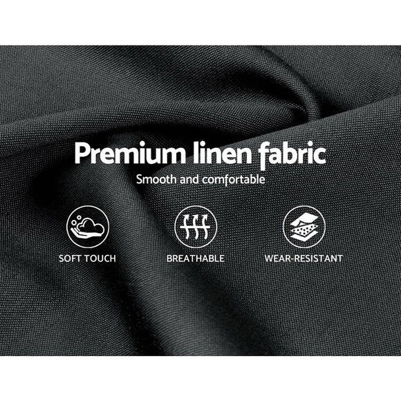 Artiss Pier Bed Frame Fabric - Charcoal King - RnR Galore