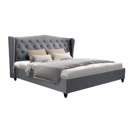 Artiss Pier Bed Frame Fabric - Grey King - RnR Galore
