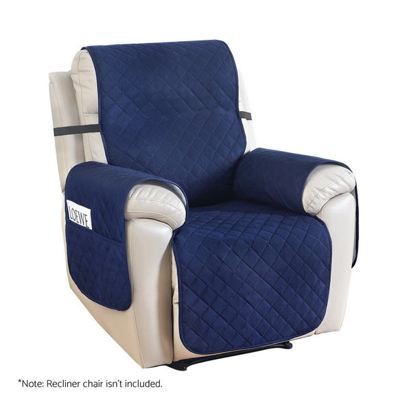 Artiss Recliner Chair Cover 100% Water Resistant Navy - RnR Galore