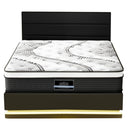 Artiss RGB LED Queen Bed Frame with 32cm Giselle Mattress Set - RnR Galore