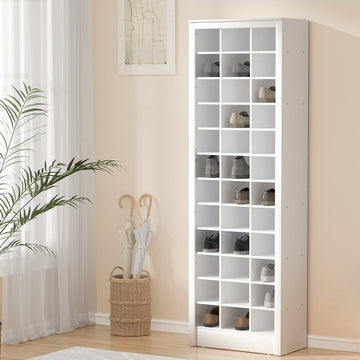 Artiss Shoe Rack 12 - tier 36 Pairs Storage White - RnR Galore