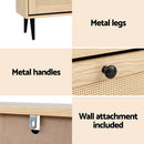 Artiss Shoe Rack Cabinet 3 Flip - out Drawers Pine - RnR Galore
