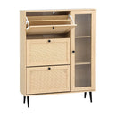 Artiss Shoe Rack Cabinet 3 Flip - out Drawers Pine - RnR Galore