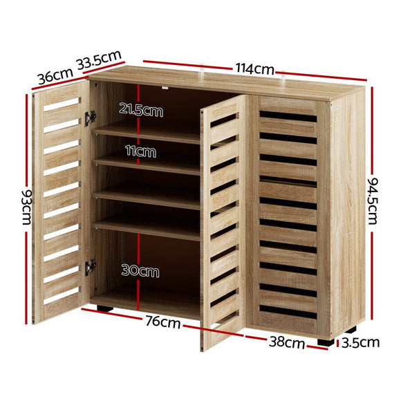 Artiss Shoe Rack Cabinet 30 Pairs Adjustable Shelf - RnR Galore