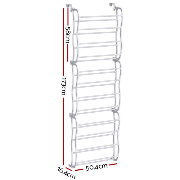 Artiss Shoe Rack Hanging Over Door Organiser 24 Pairs Eric - RnR Galore