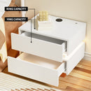 Artiss Smart Bedside Table LED Wireless Charging Ada - RnR Galore