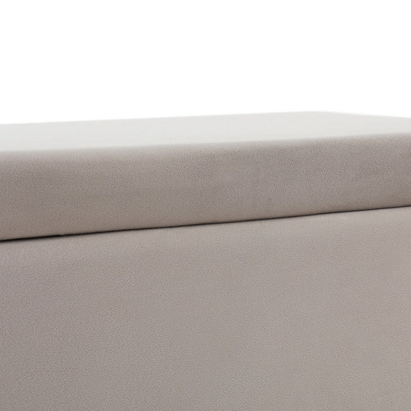 Artiss Storage Ottoman Blanket Box Table 97cm Velvet Taupe - RnR Galore