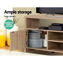 Artiss TV Cabinet Entertainment Unit 140cm Oak Ken - RnR Galore