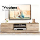 Artiss TV Cabinet Entertainment Unit 160cm Pine Charles - RnR Galore