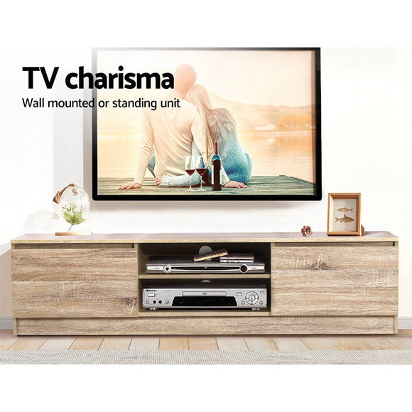 Artiss TV Cabinet Entertainment Unit 160cm Pine Charles - RnR Galore