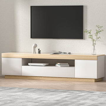 Artiss TV Cabinet Entertainment Unit Stand 180CM White Wood - RnR Galore