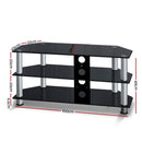 Artiss TV Stand 3 Tiers Storage Shelf Rack Tempered Glass Entertainment Unit - RnR Galore