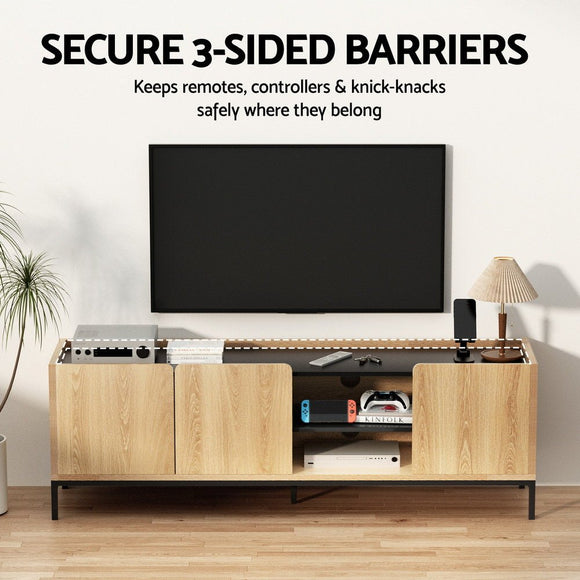 Artiss TV Unit Entertainment Unit Storage Cabinet Shelf 160cm Pine - RnR Galore