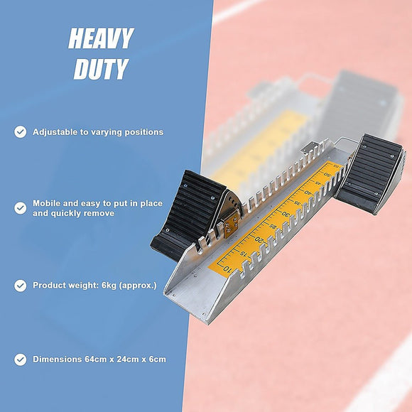 Athletics Starting Block for Sprint Training – Adjustable Track Running Equipment - RnR Galore