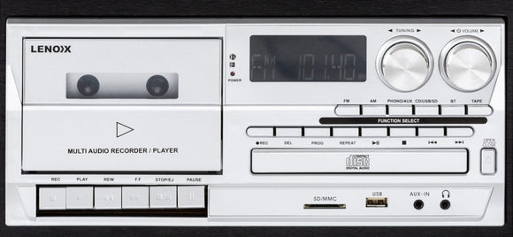 Audio Home Entertainment System (Black) Turntable, CDs, Vinyl, Wireless Streaming & More - RnR Galore