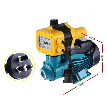 Auto Peripheral Water Pump Clean Electric Garden Farm Rain Tank Irrigation QB60 Yellow - RnR Galore