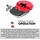 Automatic Roller Door Opener Garage Powerful 1200N Motor Garage 22m2; Rolling AU - RnR Galore