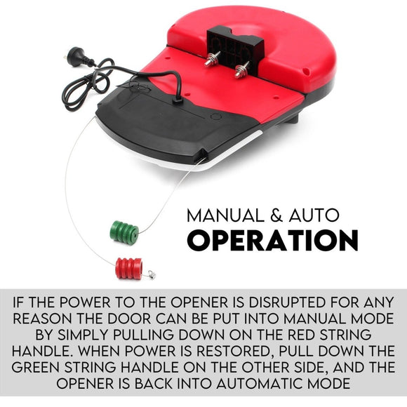 Automatic Roller Door Opener Garage Powerful 1200N Motor Garage 22m2; Rolling AU - RnR Galore