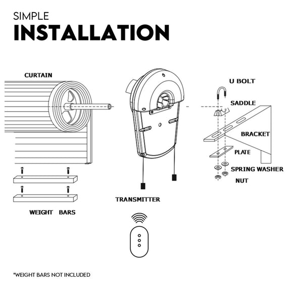 Automatic Roller Door Opener Garage Powerful 1200N Motor Garage 22m2; Rolling AU - RnR Galore