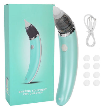 Baby Nasal Aspirator Electric Safe Hygienic Nose Cleaner Snot Sucker For baby (Green) - RnR Galore