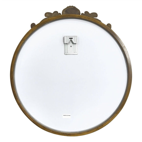 Baroque Antique Round Wall Mirror D�cor 60x64.5cm - RnR Galore