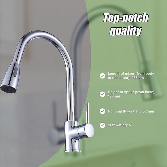 Basin Mixer Pull - Down Tap Faucet - Kitchen Laundry Bathroom Sink - RnR Galore