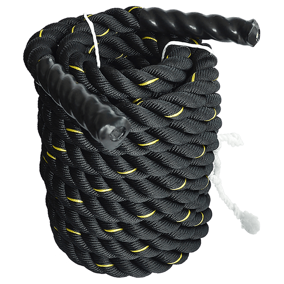 Battle Rope Dia 3.8cm x 9M length Poly Exercise Workout Strength Training - RnR Galore