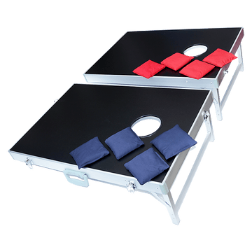 Bean Bag Toss Cornhole Game Set Aluminium Frame Portable Design - RnR Galore