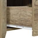 Bedside Table 2 drawers Storage Table Night Stand MDF in Oak - RnR Galore