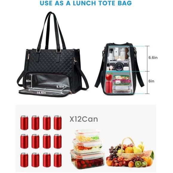 Beige Insulated Lunch Bag and Laptop Cooler - Perfect for Keeping Food Fresh - RnR Galore