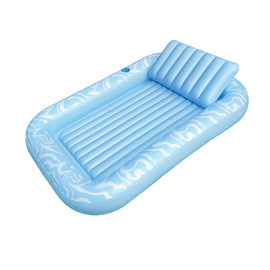 Bestway Float Floating Seat Pool Lounger Inflatable Lounge Chair Bed Pillow Cup Holder 2.03MX1.37M - RnR Galore