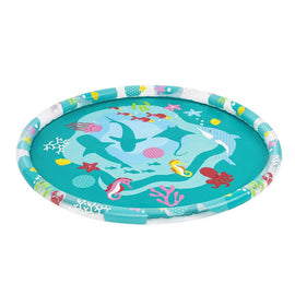 Bestway Kids Inflatable Pad Round Splash Pool Sprinkler Spray Toys Marine 165cm - RnR Galore