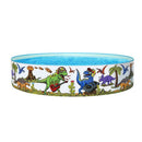 Bestway Kids Pool 183x38cm Round Above Ground Rigid Swimming Pools Dinosaur 946L - RnR Galore
