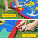 Bestway Kids Splash Pad Pool Sprinkler Spray Play Mat Water Fun Toys 170cm x140cm - RnR Galore