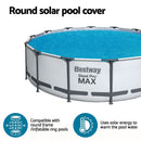 Bestway Pool Cover Solar Fits 4.17m Round Above Ground Swimming Pool Blanket - RnR Galore