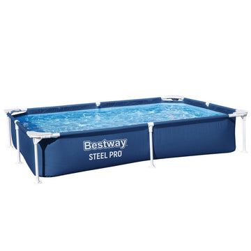 Bestway Swimming Pool 221x150x43cm Steel Frame Above Ground Pools 1200L - RnR Galore