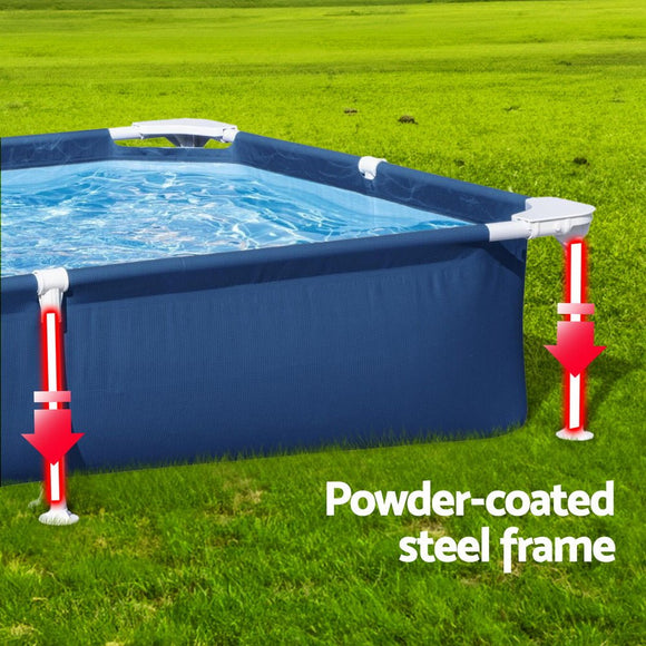 Bestway Swimming Pool 221x150x43cm Steel Frame Above Ground Pools 1200L - RnR Galore