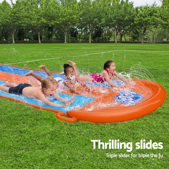 Bestway Water Slide Slip Kids 488cm Triple Slides - RnR Galore