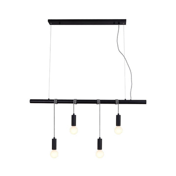 Bikkel 4 Lights Pendant Light - Black - RnR Galore