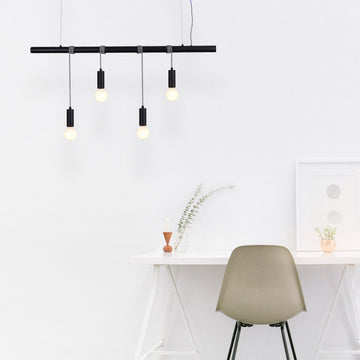 Bikkel 4 Lights Pendant Light - Black - RnR Galore