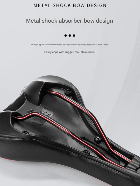 Black and blue Mountain Bike Saddle - Comfortable and Durable Bicycle Seat for MTB and Road Bikes - RnR Galore