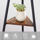 Black Coat Rack Stand Industrial Style 2 Shelves Clothes - RnR Galore